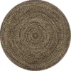 vidaXL Tapijt – Zwart Jute – Tijdloos Design – Natuurlijk Gevlochten