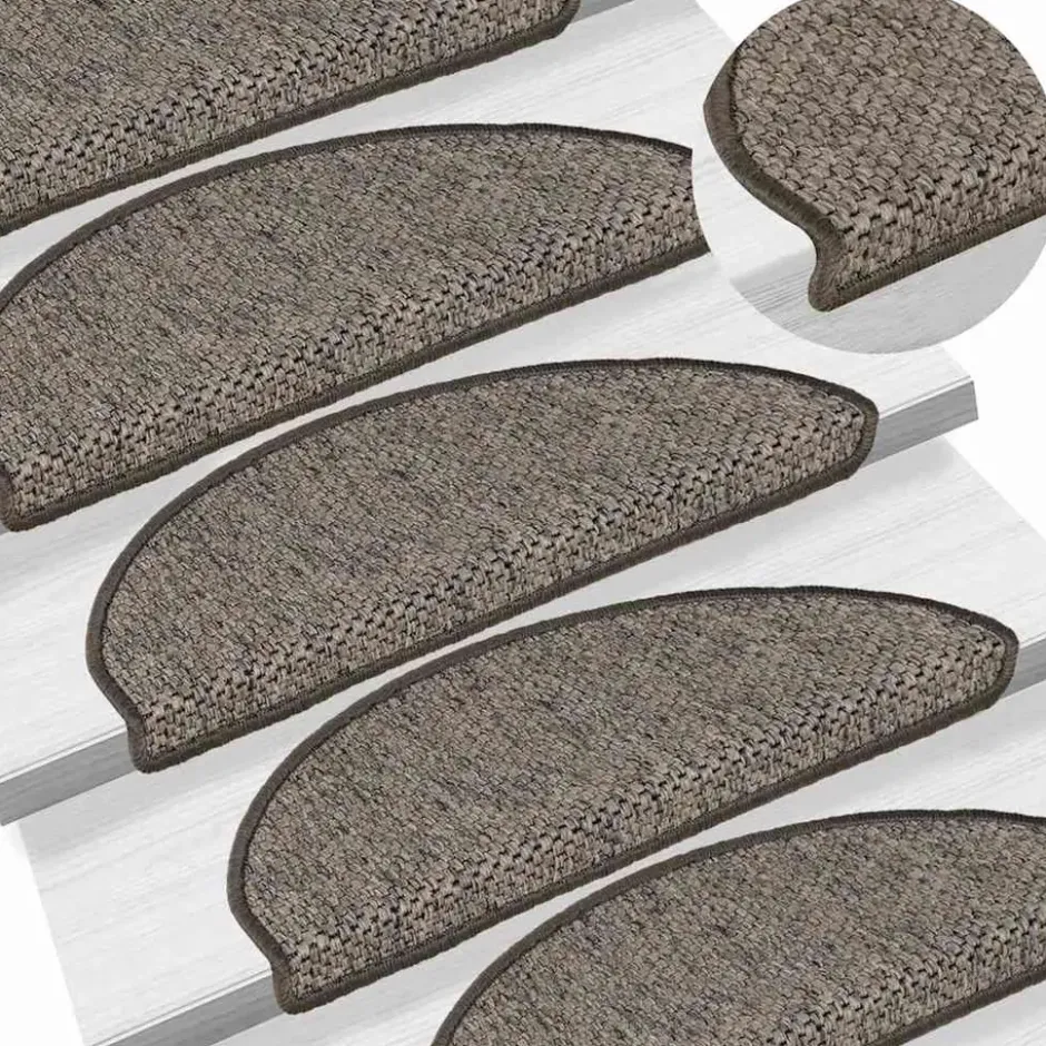 vidaXL - Trapmat - Antraciet - Stof - 65 x 21 x 4 cm - 15 stuks