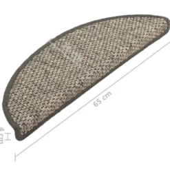 vidaXL - Trapmat - Antraciet - Stof - 65 x 21 x 4 cm - 15 stuks
