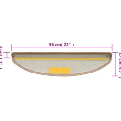 vidaXL - Trapmat - Bruin - Polypropyleen - 56 x 17 x 3 cm - 15 stuks