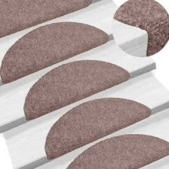 vidaXL - Trapmat - Bruin - Polypropyleen - 65 x 21 x 4 cm - 10 stuks