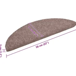 vidaXL - Trapmat - Bruin - Polypropyleen