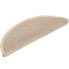 vidaXL - Trapmat - Crème - Stof - 56 x 17 x 3 cm - 15 stuks