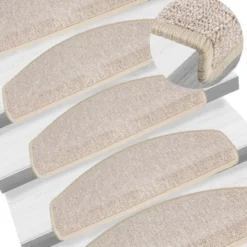 vidaXL - Trapmat - Taupe - Polypropyleen