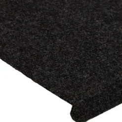 vidaXL - Trapmat - Zwart - Stof - 65 x 24.5 x 3.5 cm - 15 stuks