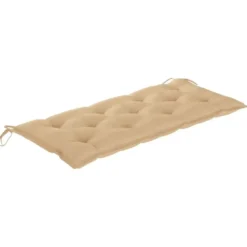 vidaXL - Tuinbank - Beige - Bamboe - 120 cm