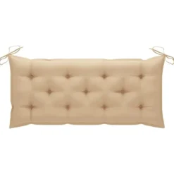 vidaXL - Tuinbank - Beige - Bamboe - 120 cm