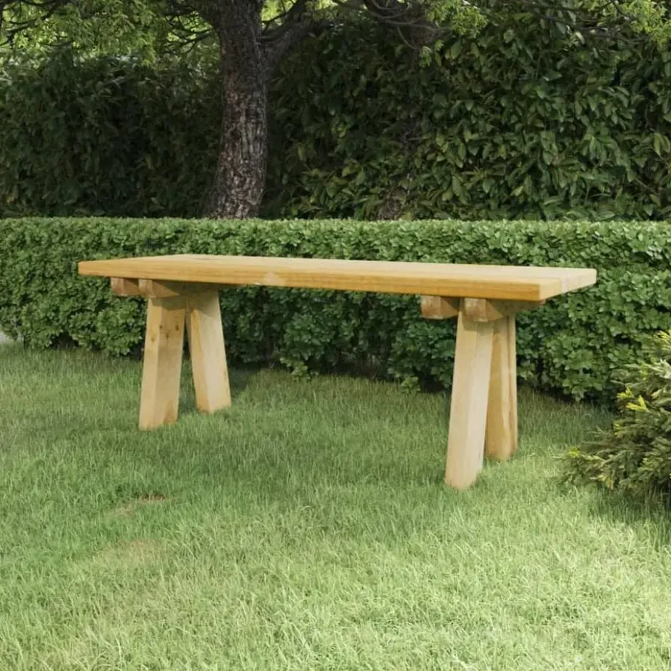 vidaXL - Tuinbank - Bruin - Grenenhout - 110 x 38 x 45 cm