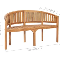 vidaXL - Tuinbank - Bruin - Hout - 151 cm