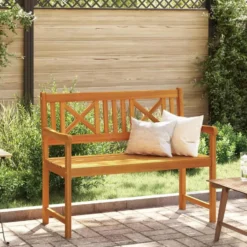 vidaXL - Tuinbank - Bruin - Massief acaciahout - 110 x 55.5 x 90 cm