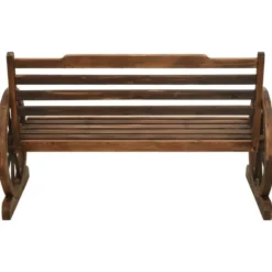 vidaXL - Tuinbank - Bruin - Vurenhout - 112 cm