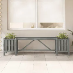 vidaXL - Tuinbank - Grijs - Acaciahout - 150 x 30 x 40 cm