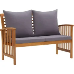 vidaXL - Tuinbank - Grijs - Hout