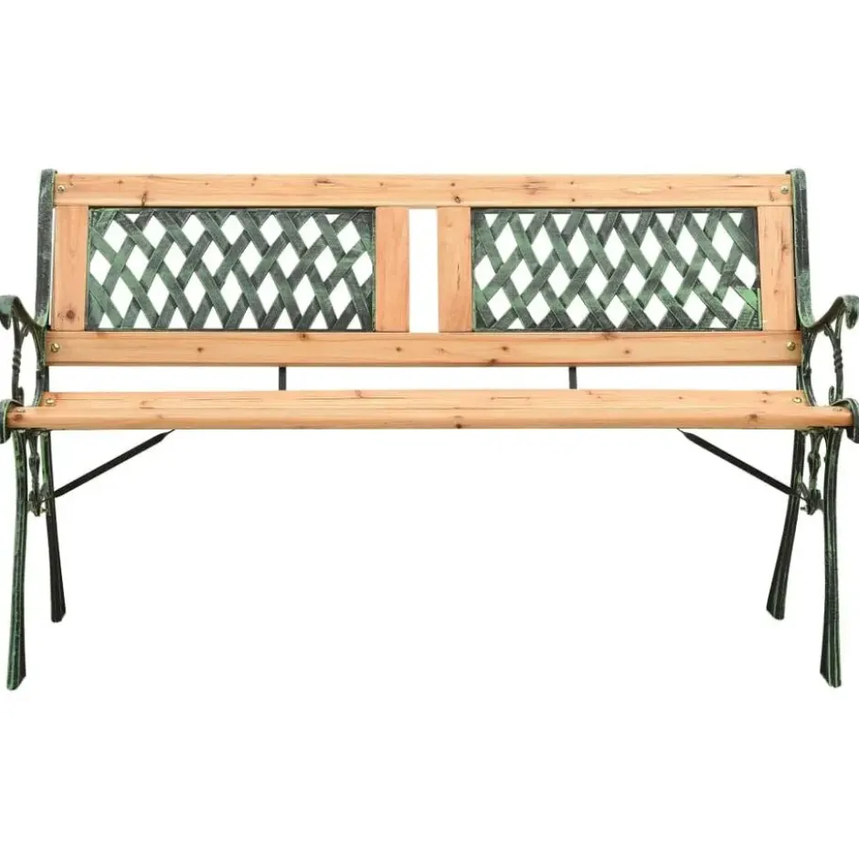 vidaXL - Tuinbank - Groen - Chinees vurenhout - 122 cm