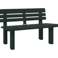 vidaXL - Tuinbankje - Groen - Polypropeen - 110x52x71 cm