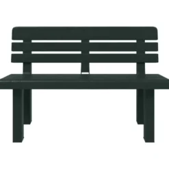 vidaXL - Tuinbankje - Groen - Polypropeen - 110x52x71 cm