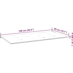 vidaXL - Tuinbankkussen Bladpatroon - 100x50x3 cm - oxford stof