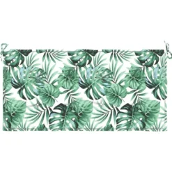 vidaXL - Tuinbankkussen Bladpatroon - 100x50x3 cm - oxford stof