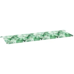 vidaXL - Tuinbankkussen Bladpatroon - 150x50x3 cm - oxford stof