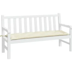 vidaXL - Tuinbankkussen - 150x50x7 cm - oxford stof - Crèmewit