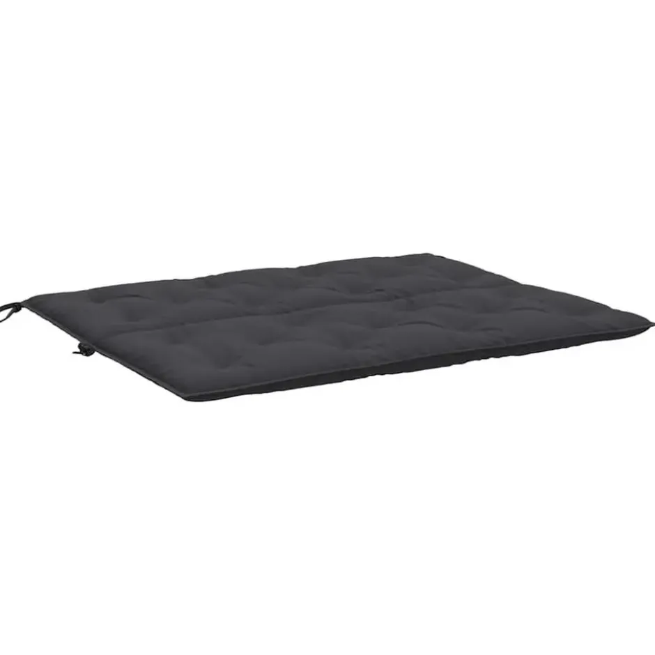 vidaXL - Tuinbankkussen - Zwart - Stof - 120 cm - 2 stuks