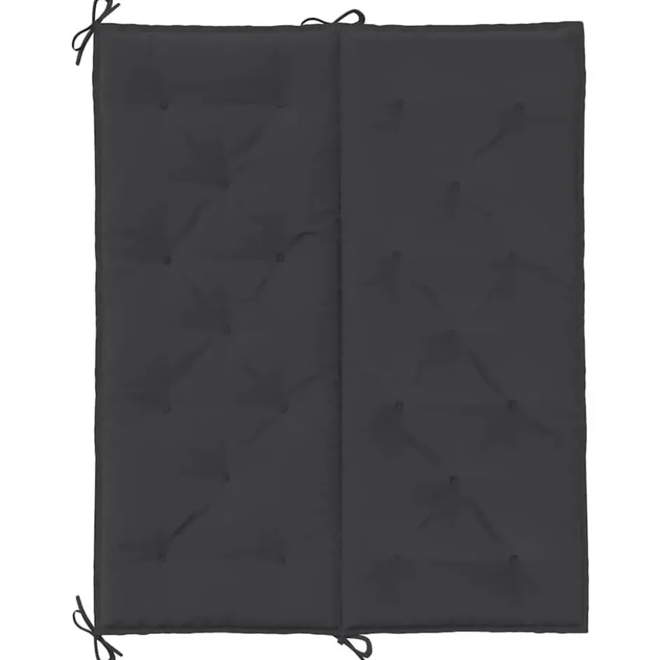 vidaXL - Tuinbankkussen - Zwart - Stof - 120 cm - 2 stuks