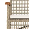 vidaXL - Tuinbank met kussen - Beige - Poly rattan en acaciahout - 108x57x85 cm