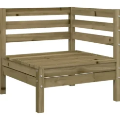 vidaXL - Tuinbank - Natural impregnated - Geïmpregneerd grenenhout
