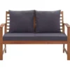 vidaXL - Tuinbank Set - Grijs - Hout