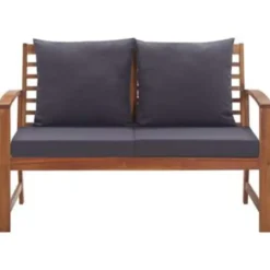 vidaXL - Tuinbank Set - Grijs - Hout