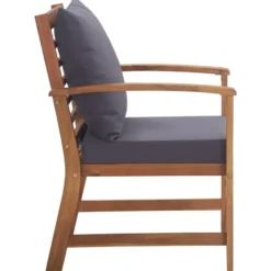 vidaXL - Tuinbank Set - Grijs - Hout