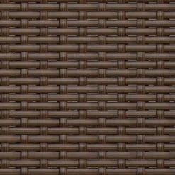 vidaXL - Tuinbank 3-zits - Bruin - Poly rattan - Met kussens