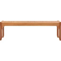 vidaXL Tuinbank 3-zits 150 cm massief eucalyptushout