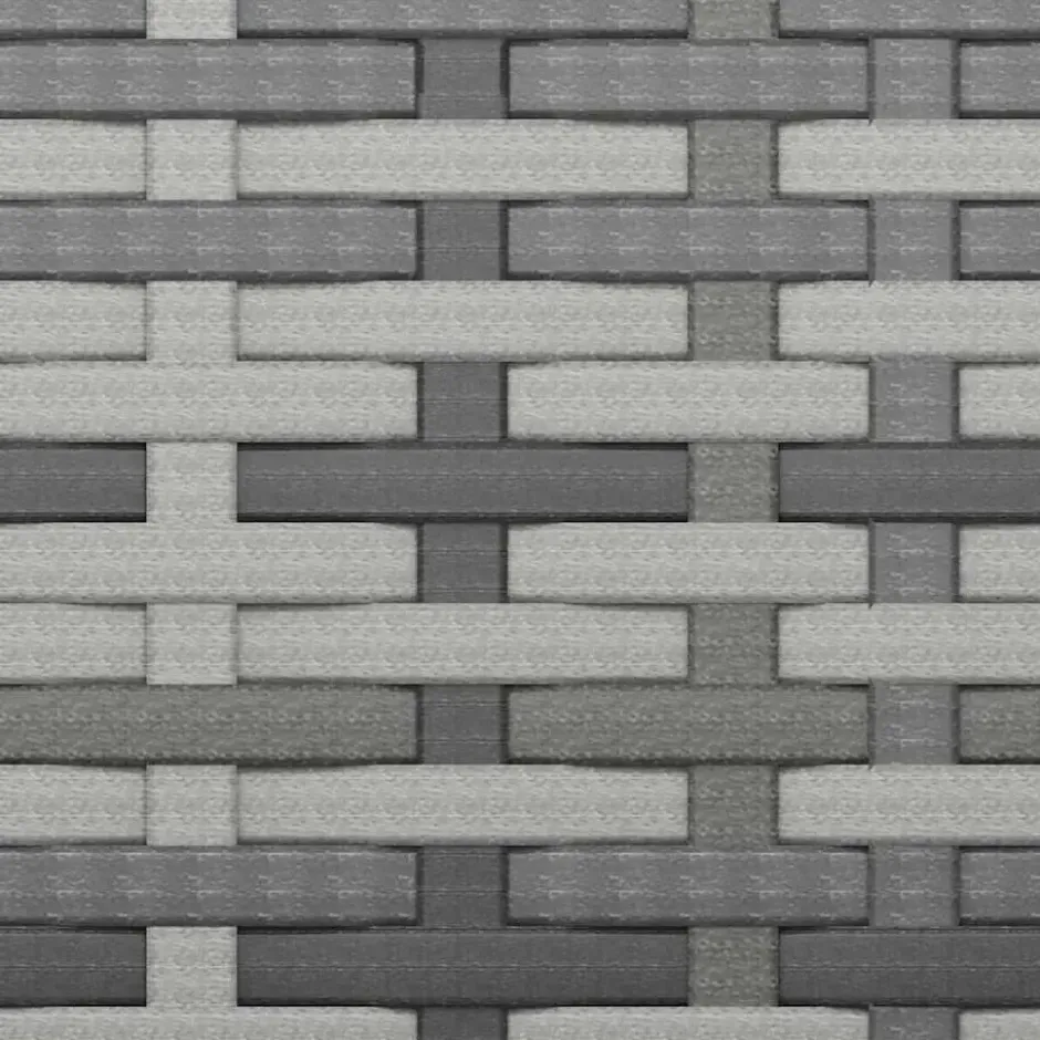 vidaXL - Tuinbank 3-zits - Grijs - Poly rattan - Met kussens