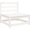 vidaXL - Tuinbank zonder armleuningen - Wit - Grenenhout - 70x70 67 cm