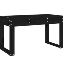 vidaXL - Tuinbank - Zwart - Massief grenenhout - 80x38x45 cm