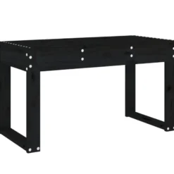 vidaXL - Tuinbank - Zwart - Massief grenenhout - 80x38x45 cm