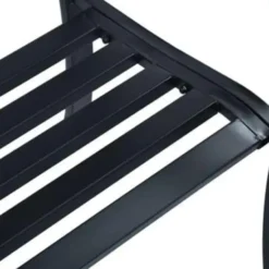 vidaXL - Tuinbank - Zwart - Metaal - 125 cm