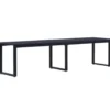 vidaXL - Tuinbank - Zwart - PS-plaat - 180 cm