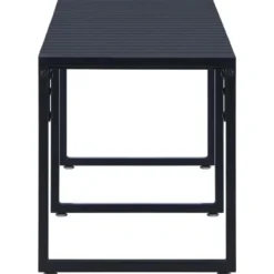 vidaXL - Tuinbank - Zwart - PS-plaat - 180 cm