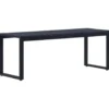 vidaXL - Tuinbank - Zwart - PS-plaat- 120.5 cm
