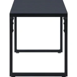 vidaXL - Tuinbank - Zwart - PS-plaat- 120.5 cm