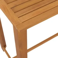 vidaXL - Tuinbarset met Armleuningen - Zwart Poly Rattan - 150x70 cm - 9 St.
