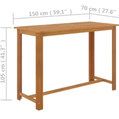 vidaXL - Tuinbarset met Grijs Barkrukken en kussens - Hout - 150x70 cm - 9 St.