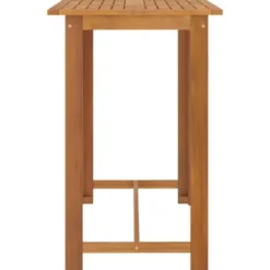 vidaXL - Tuinbarset met Grijs Barkrukken en kussens - Hout - 150x70 cm - 9 St.