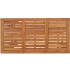 vidaXL - Tuinbartafel - Bruin - Massief acaciahout - 120 x 60 x 105 cm