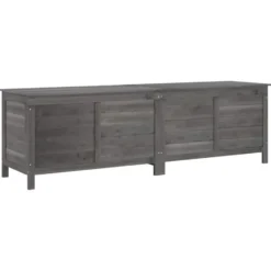 vidaXL - Tuinbox - Antraciet - Bewerkt hout