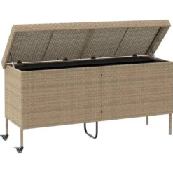 vidaXL - Tuinbox - Beige - Poly rattan