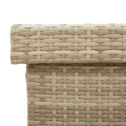 vidaXL - Tuinbox - Beige - Poly rattan