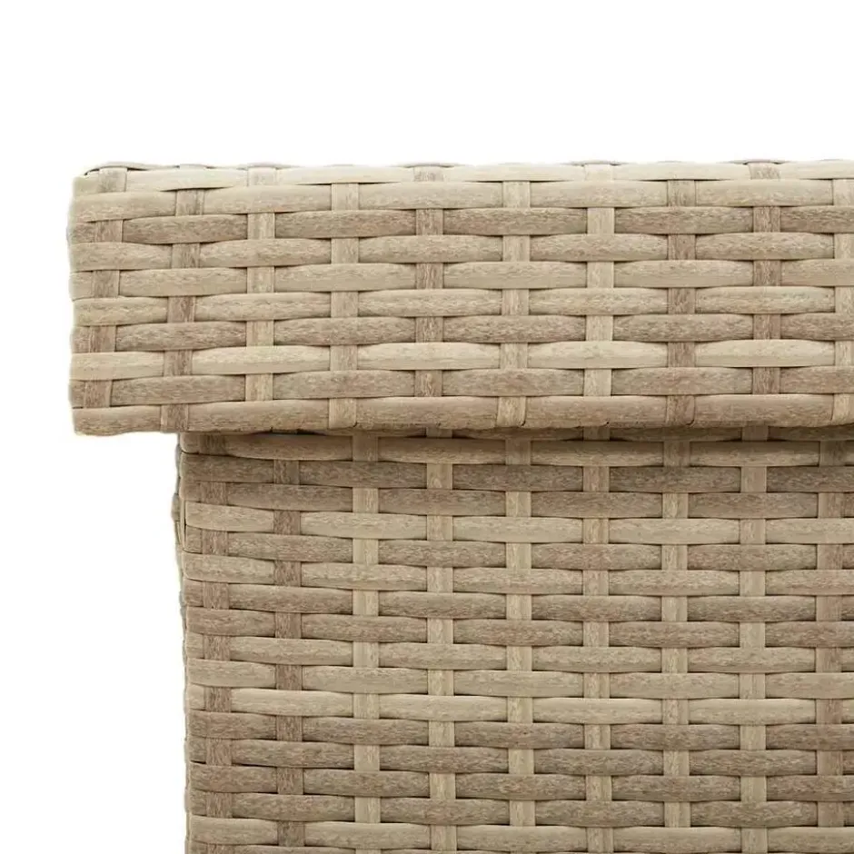 vidaXL - Tuinbox - Beige - Poly rattan